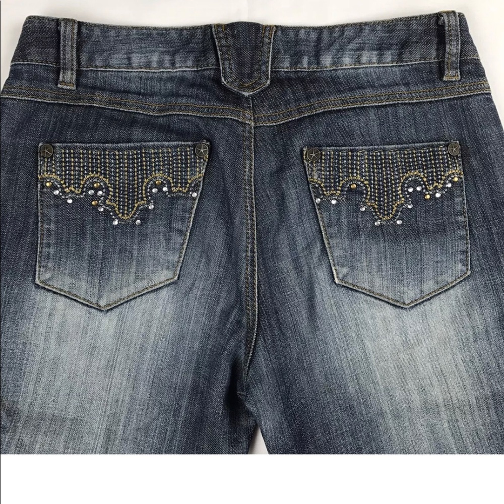 Elam Weekend Jeans Embelished Beaded Women's Sz 38